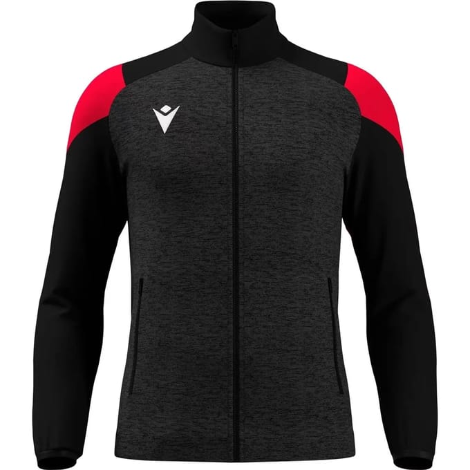 Macron Glory Vanir Top Full Zip Heren - Zwart / Rood | Maat: S