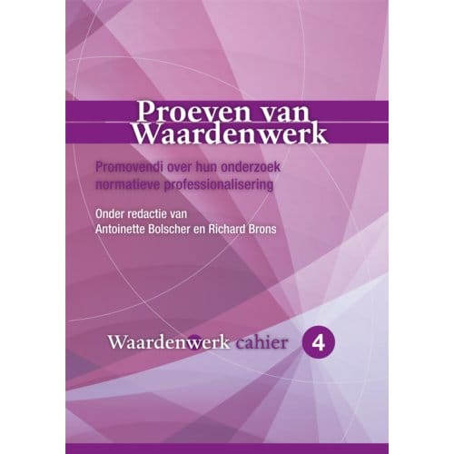 Proeven Van Waardenwerk - Cahiers Waardenwerk
