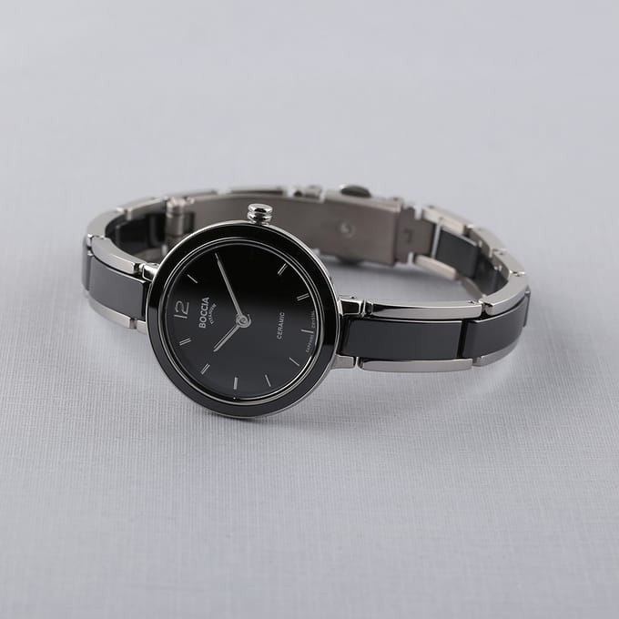 Boccia Titanium 3333-02 - Dames Horloge 29mm
