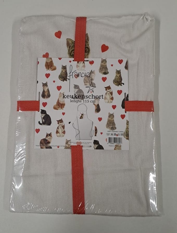 Keukenschort Franciens Katten en Poezen 115 cm