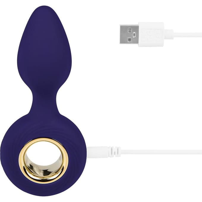 Anale vibrator van siliconen, 12 cm
