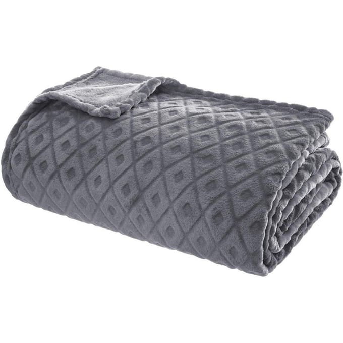 Eazy Living Plaid Francine 180 cm x 230 cm Grijs