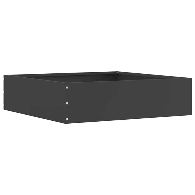 vidaXL - Gazonrand - 50 - x - 50 - x - 13 - cm - Staal - Zwart