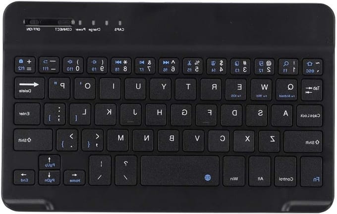 Draadloos Bluetooth Toetsenbord voor Android en iOS - Stille Toetsen, Waterdicht en Draagbaar voor Computer, Laptop en Tablet