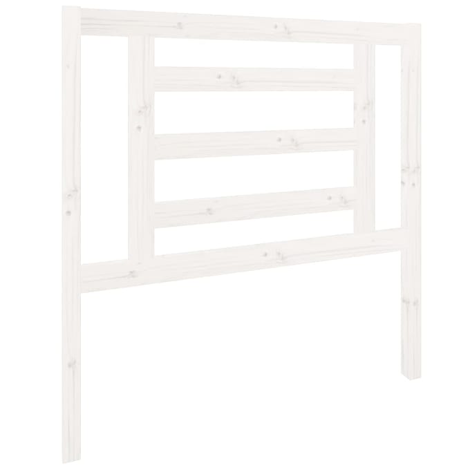 vidaXL - Hoofdbord - 96x4x100 - cm - massief - grenenhout - wit