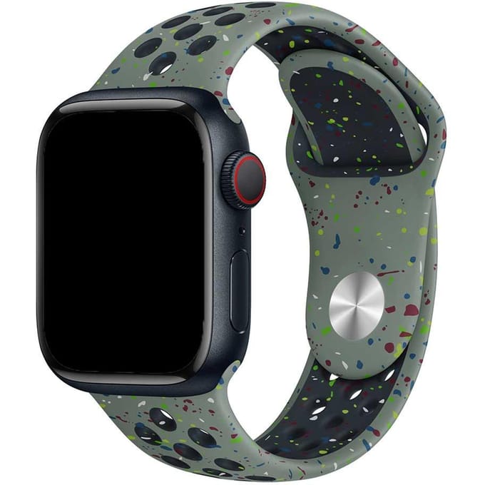 2+2 | Apple Watch Bandje Fusion - Dubbel - Siliconen - Cargo Khaki