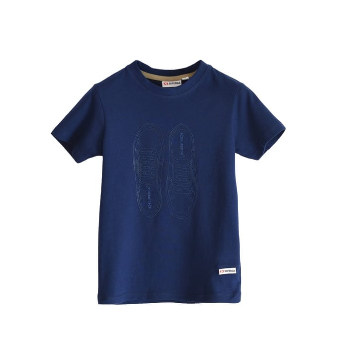 Superga Kinder/Kinder Schoenen T-Shirt (Marine)