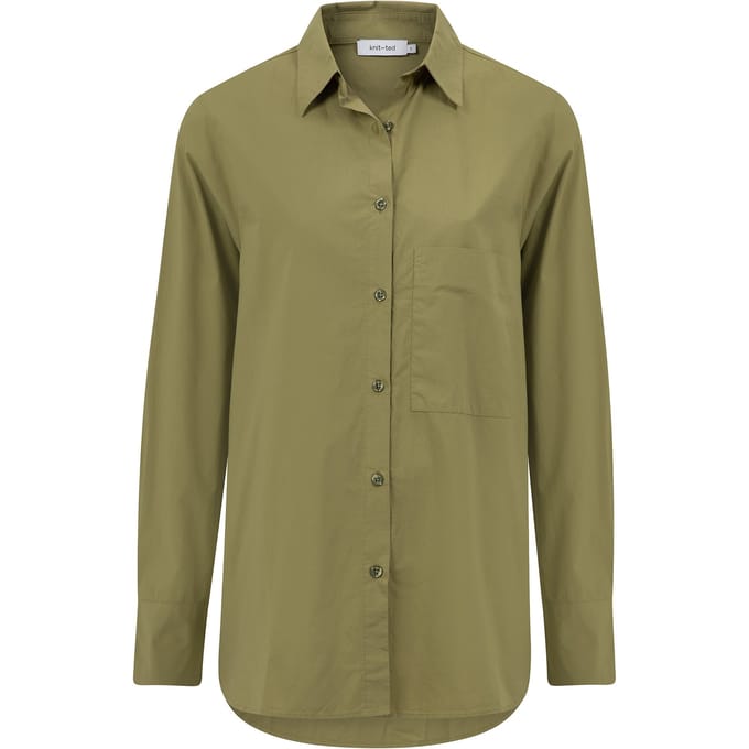 Knitted Lies Blouse Sage Größe: M | Business hemden Outlet | Damen | Grün