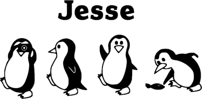 Muursticker Pinguïns