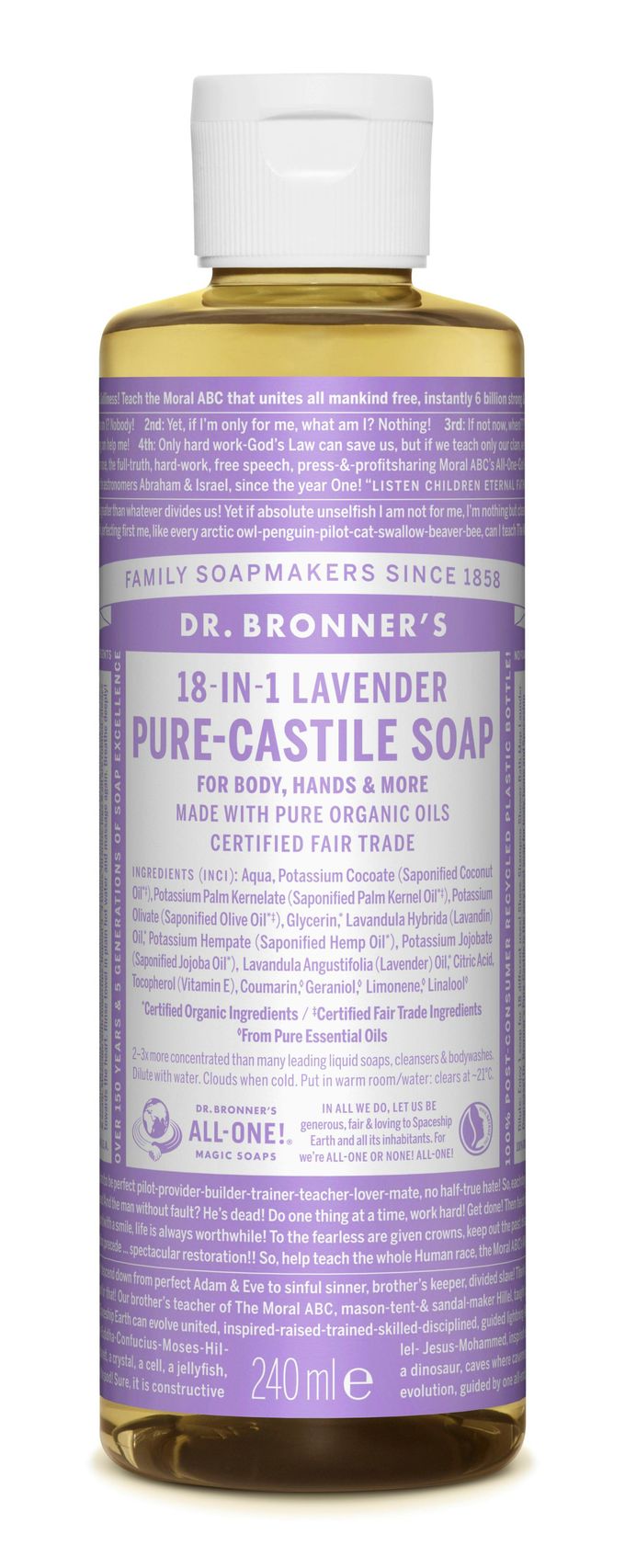 Dr. Bronner’s Dr. Bronner&rsquo;s Magic Soap Lavender 240 ml