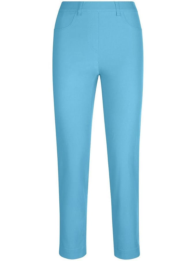 Enkellange broek pasvorm Sylvia Van Peter Hahn blauw
