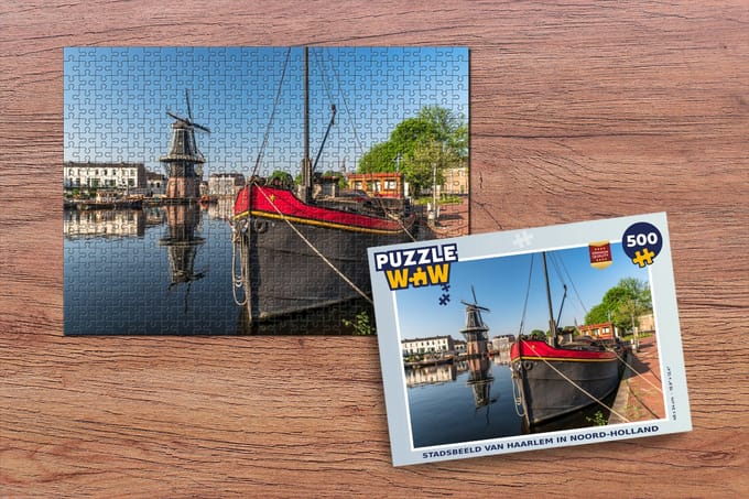 Puzzel Haarlem - Boot - Molen - Legpuzzel - Puzzel 500 stukjes