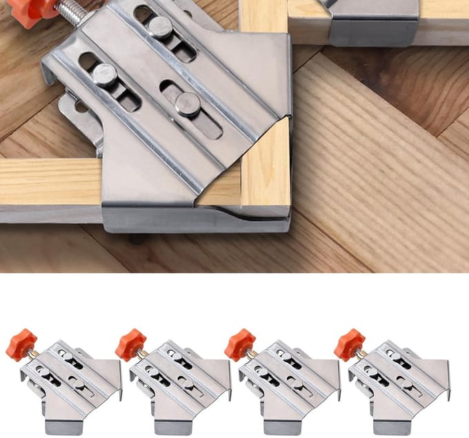 Allecto - Multifunctionele Hoekklemmen - 4 Stuks - Rvs 90° Klemmen