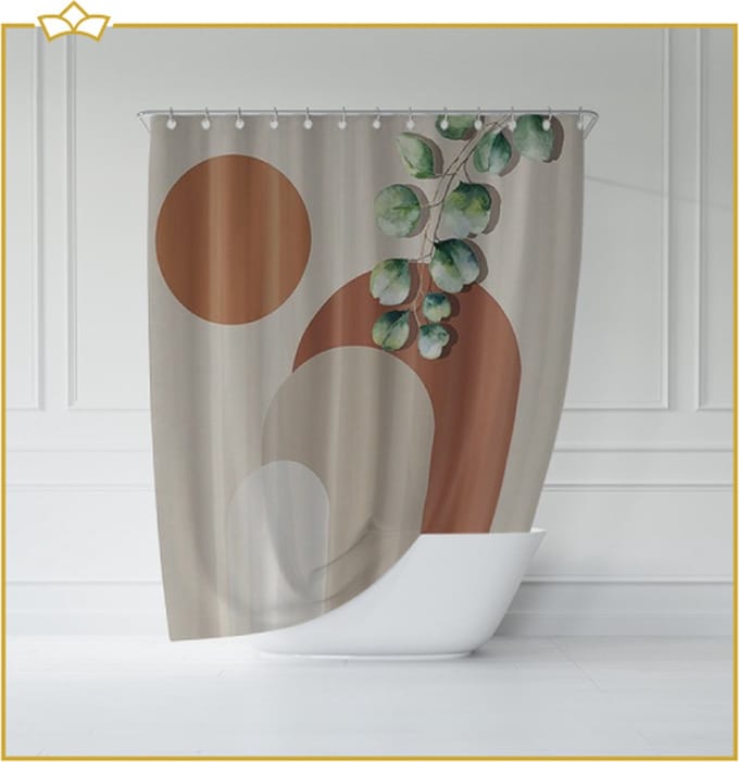 ATTREZZO® Douchegordijn Guus - 150x180 cm