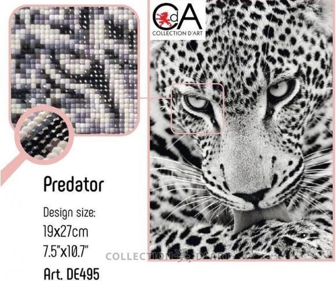DIAMOND PAINTING CDA PREDATOR 19X27CM