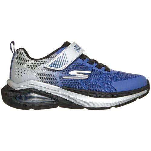 Skechers Microspec Max Velocity jongens sneakers blauw grijs - Maat 30