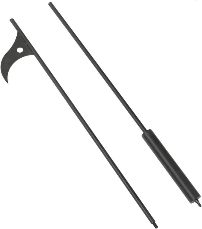 Vuurplaats Pook - Haardstok Openhaard - Vuur Beheersen - Extra Lange Lengte - 102 cm - Zwart