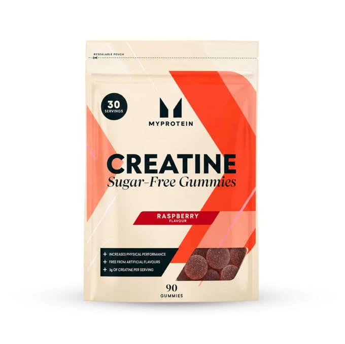 Creatine Gummies - 90 GUMMIES - 30servings - Raspberry (Sugar-Free)
