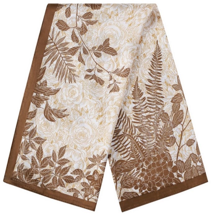 Zomersjaals bloemen casual polyester dagelijkse accessoires - khaki
