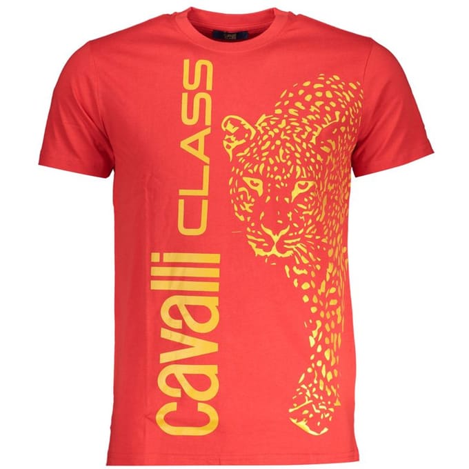 Rode T-shirt met Luipaardprint