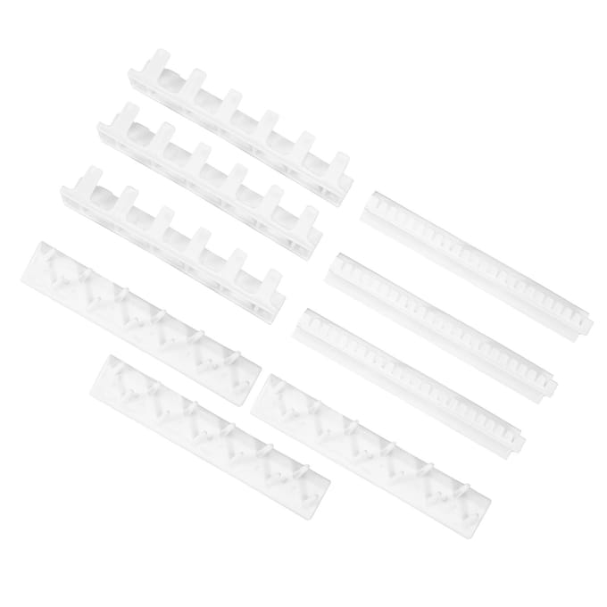 Présentoir à bijoux pour colliers, bagues, boucles d'oreilles, accessoires, organisateur de bijoux, support mural à crochet white