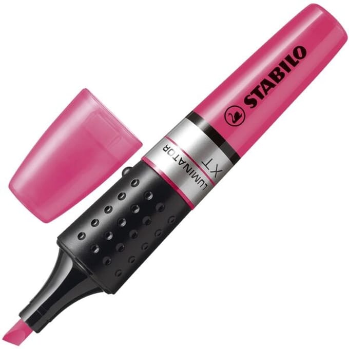 STABILO LUMINATOR - Markeerstift - Extra Grote Inkttank - Roze - per stuk