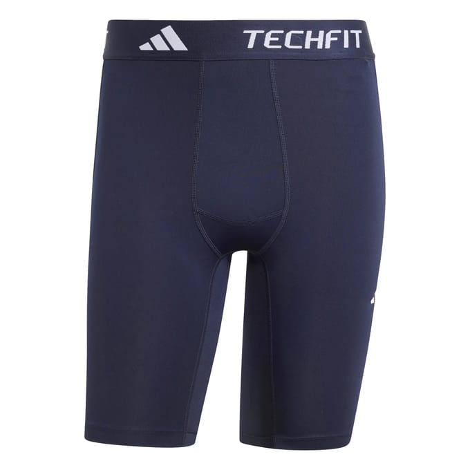 Adidas Techfit Compression Korte Leggings Blauw M / Regular Man
