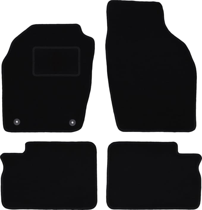 Zwarte veloursmatten voor: Opel Agila A hatchback (2000-2007)