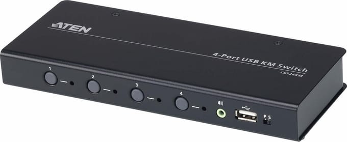 ATEN CS724KM - 4-port USB Boundless KM Schakelaar (Cables included)