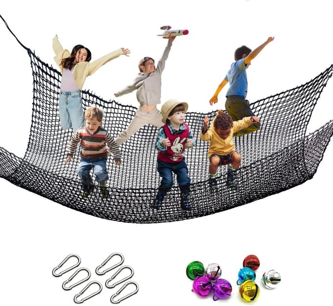 Extra Groot Klimnet voor Buiten | Veilig Speelnet voor Kinderen | Wand Net voor Boomhut of Speeltuin