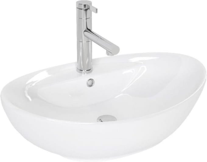 Rea Cindy Opzetwastafel Wit 58,5x39 cm