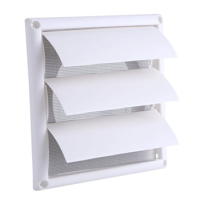 Dailygoods- Ventilatierooster Kunststof - Ventilatierooster Wit