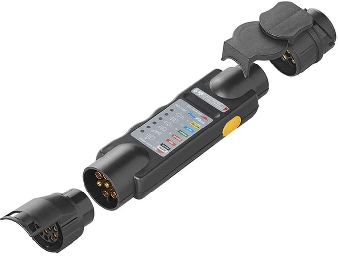 ProPlus Stekkertester 7-polig - 12V - Met 2 Adapters - Testerkit -Teststekker