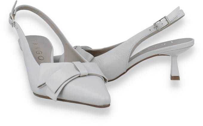 Tango Dames Slingback Noss 1-b Leather | Off White | Maat: 38
