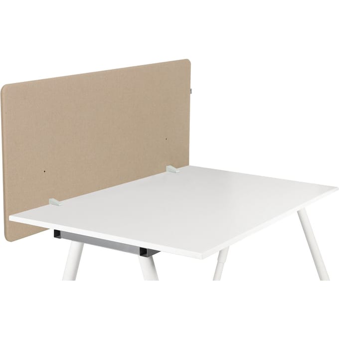 Akoestische tafelscheidingswand FLEXMIUT D1 120 cm beige hjh OFFICE