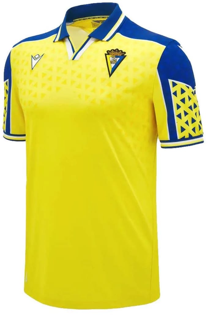 Macron Cádiz Cf 24/25 Thuis T-shirt Met Korte Mouwen Geel S Man