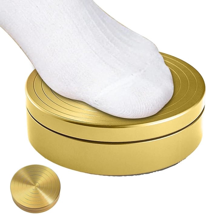 Draaischijf Ballet - Turnschijf Dans - Balans Verbeteren - Antislip Rubber - 10 cm - Goud