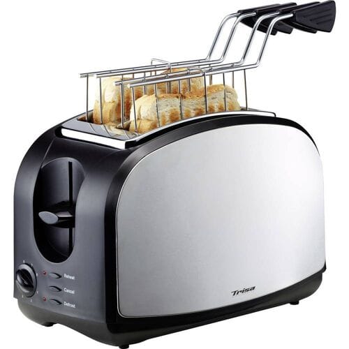 Trisa Crispy Snack Broodrooster RVS, Zwart