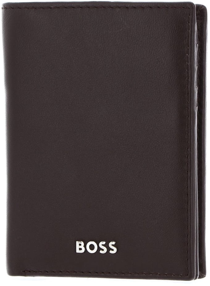 HUGO BOSS Leren Portemonnee Classic Smooth Wallet Brown Donkerbruin