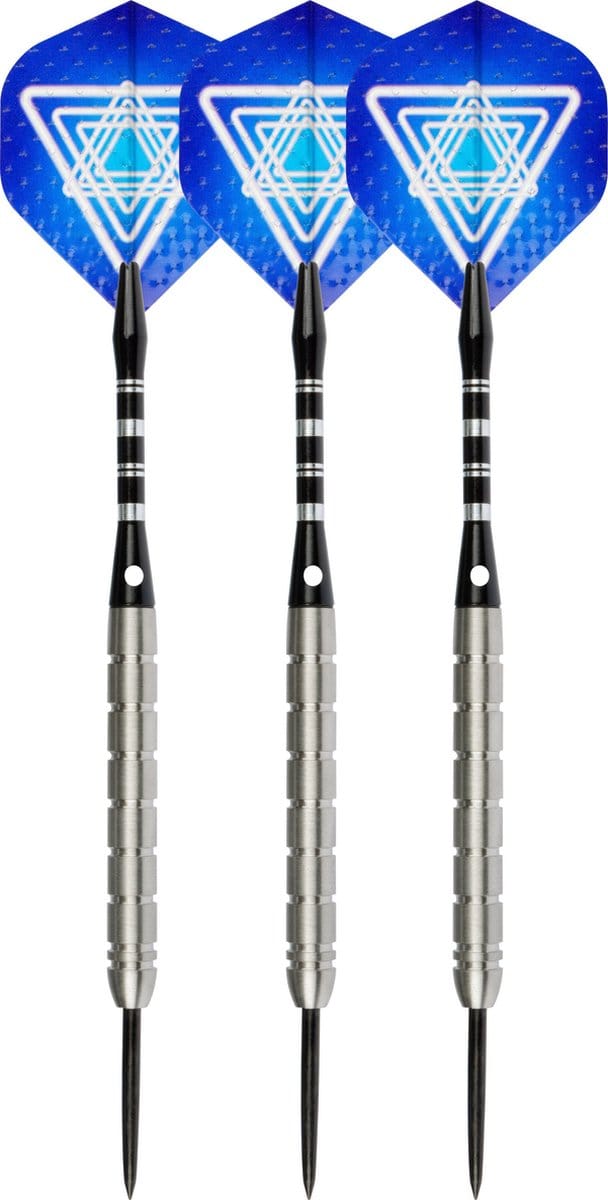 Faver Dartpijlenset 85% Tungsten - Complete Set - Blauw – 22 gram - 6 Flights