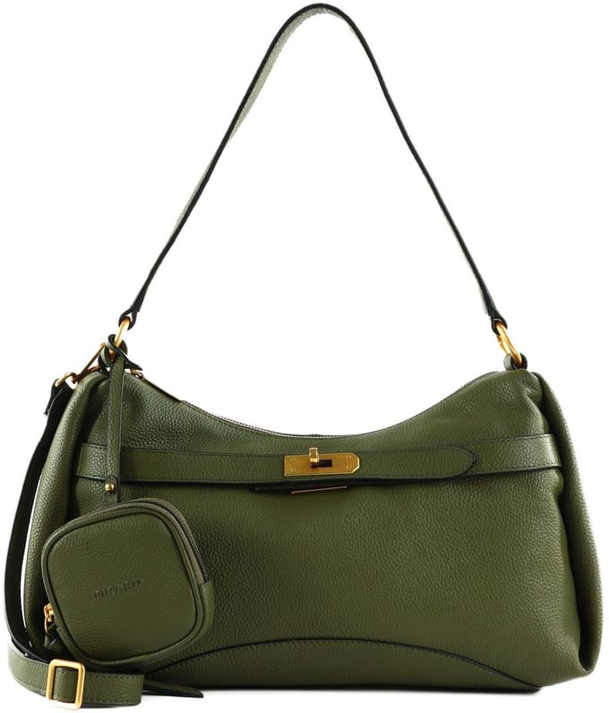 PICARD Leren schoudertas handtas Odeon Hand Bag Olive olijfgroen