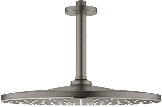 GROHE Rainshower Mono 310 Hoofddouche - 31cm - 1 straalsoort - plafondarm 14.2cm - brushed hard graphite (antraciet)