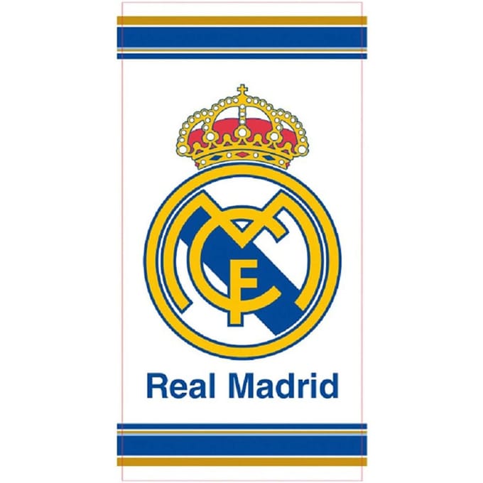 Real Madrid C.F. Strandlaken - 70x140 cm - Wit