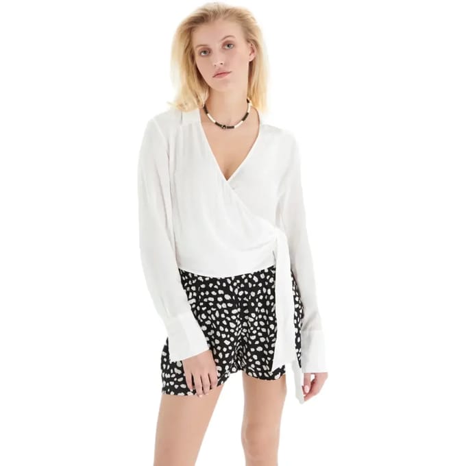 Short van linnenmix voor dames 24 Colours