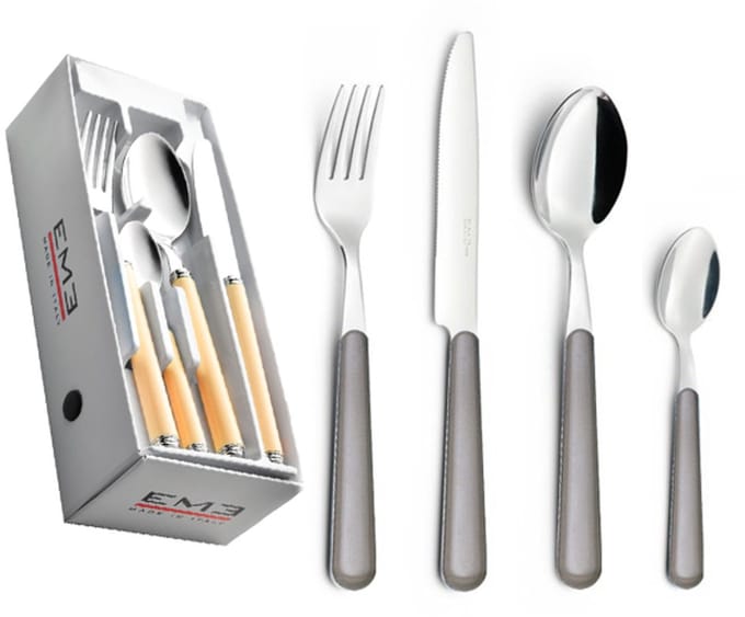 24-delige bestekset - grijs 403 - Brio - Eme Inox Italy