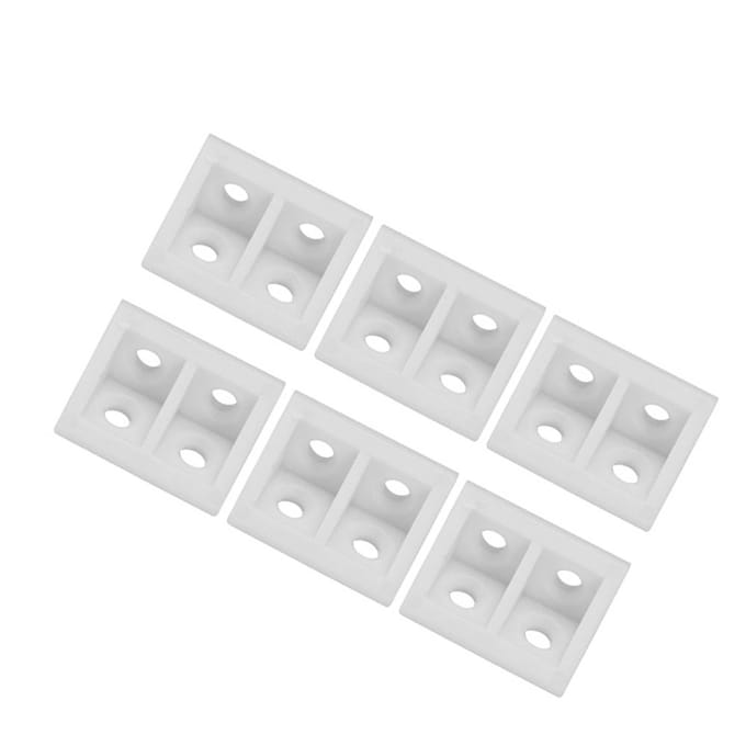 50 stuks Plastic Rechte Hoek Hoekplaat Hoekbeugels Code Meubels