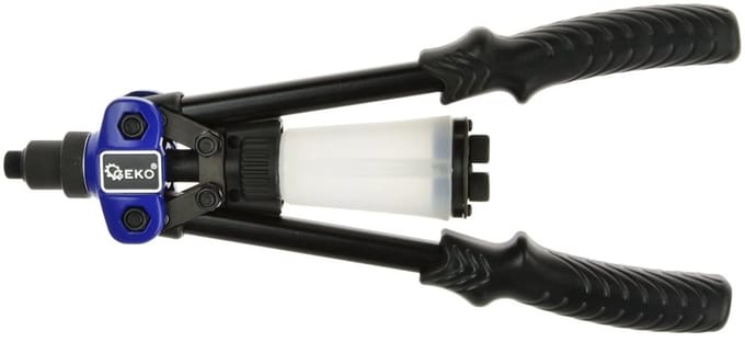 GEKO Riveter - 5 maten tips - Comfortabele grip - 330mm - Chroom-molybdeen staal
