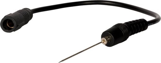 SW-Stahl 32225L-13 testsonde lang met zwarte kabel 0,7 mm diameter