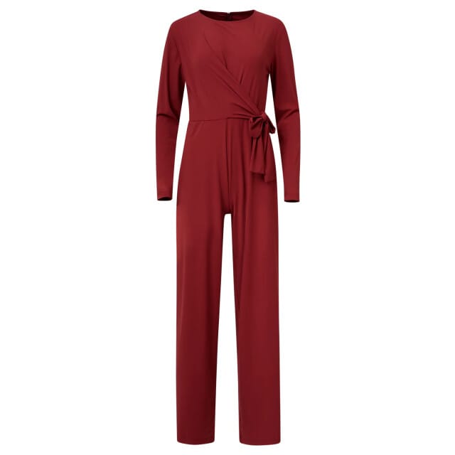 Smashed Lemon Jumpsuit met ronde hals in travelkwaliteit |