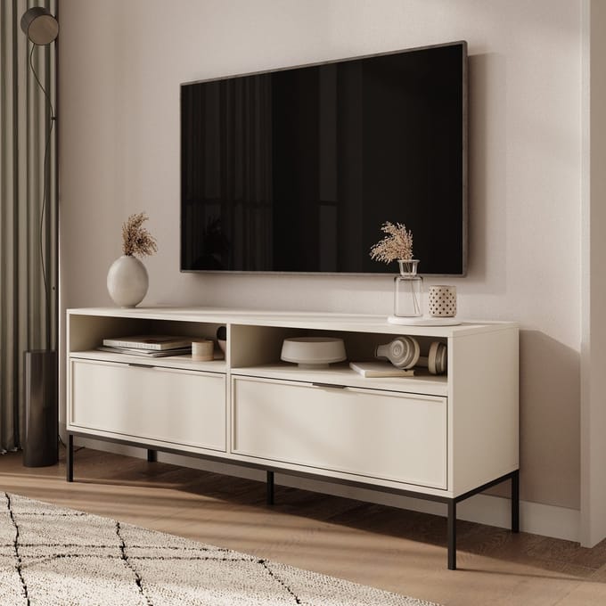 Meubella - Dominica - TV-Meubel - Beige - 150 cm